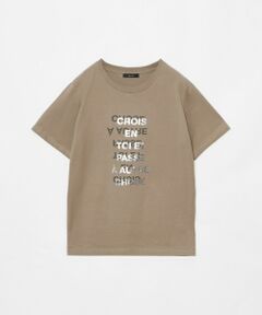 allureville / アルアバイル その他トップス | メタリックレイヤードロゴＴシャツ