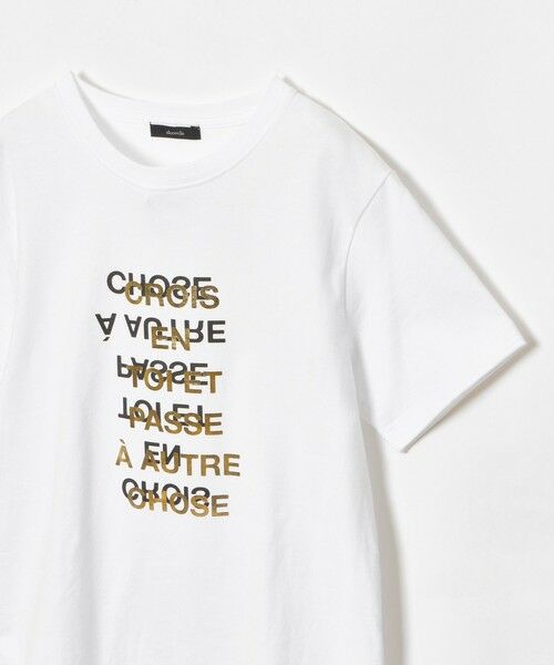 allureville / アルアバイル その他トップス | メタリックレイヤードロゴＴシャツ | 詳細6