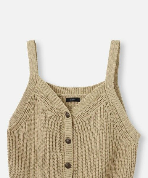 allureville / アルアバイル ニット・セーター | 片畦キャミソールショートジレ | 詳細6