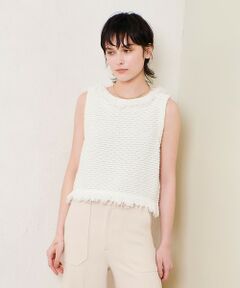 allureville / アルアバイル ニット・セーター | ミックスツイードジレプルオーバー