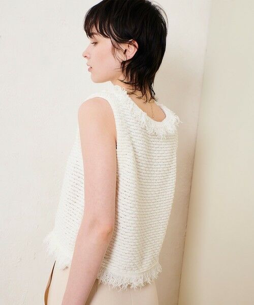 allureville / アルアバイル ニット・セーター | ミックスツイードジレプルオーバー | 詳細2