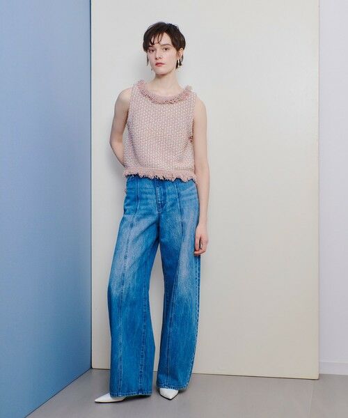 allureville / アルアバイル ニット・セーター | ミックスツイードジレプルオーバー | 詳細12