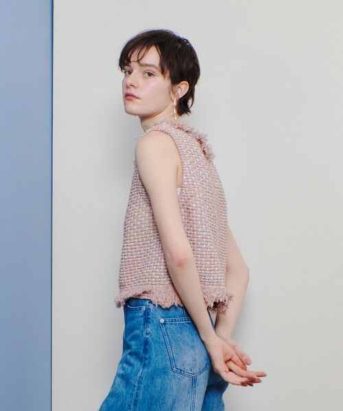 allureville / アルアバイル ニット・セーター | ミックスツイードジレプルオーバー | 詳細9