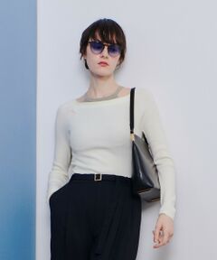 allureville / アルアバイル ニット・セーター | 2WAYネックサイドスリットプルオーバー