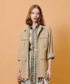 allureville / アルアバイル ブルゾン | シャンブレーミリタリーブルゾン