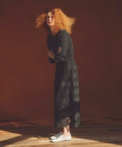 allureville / アルアバイル ミニ・ひざ丈スカート | 【LOULOU WILLOUGHBY】タフタシシュウタイトスカート