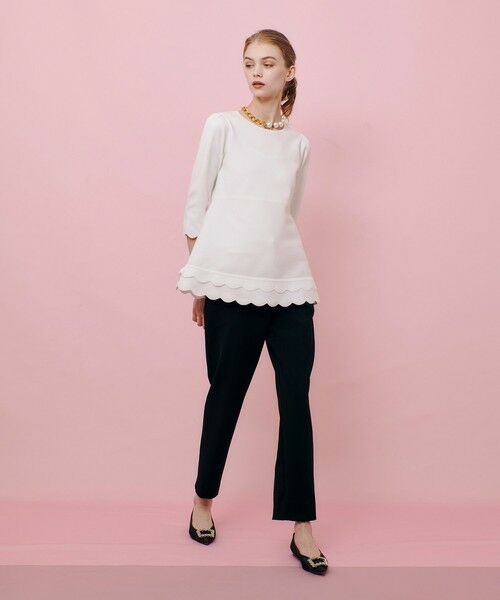 allureville / アルアバイル その他パンツ | 【LOULOU WILLOUGHBY】ダブルクロスバックスリットパンツ | 詳細8