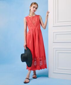 allureville / アルアバイル ミニ丈・ひざ丈ワンピース | 【LOULOU WILLOUGHBY】エンブロイダリーノースリワンピース