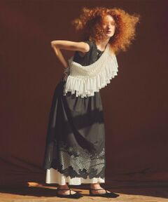 allureville / アルアバイル ミニ丈・ひざ丈ワンピース | 【LOULOU WILLOUGHBY】エンブロイダリーノースリワンピース