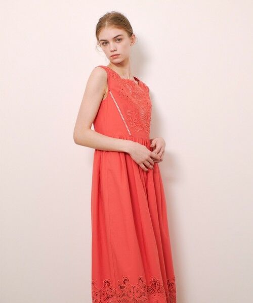 allureville / アルアバイル ミニ丈・ひざ丈ワンピース | 【LOULOU WILLOUGHBY】エンブロイダリーノースリワンピース | 詳細5