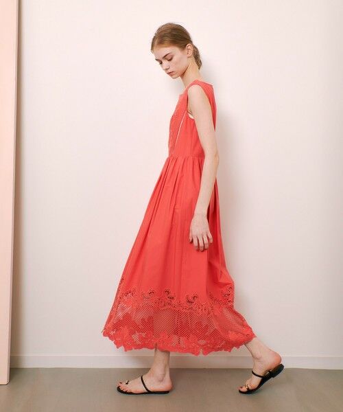 allureville / アルアバイル ミニ丈・ひざ丈ワンピース | 【LOULOU WILLOUGHBY】エンブロイダリーノースリワンピース | 詳細6