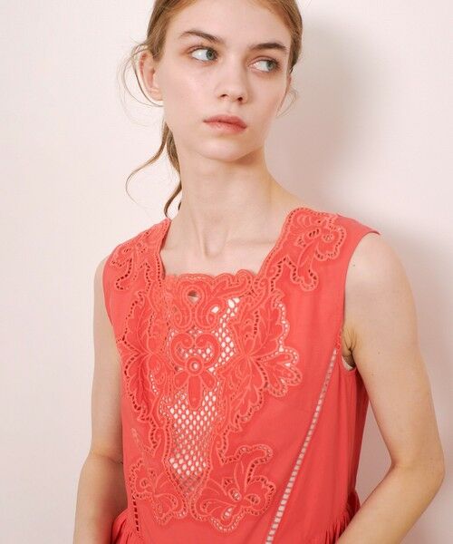 allureville / アルアバイル ミニ丈・ひざ丈ワンピース | 【LOULOU WILLOUGHBY】エンブロイダリーノースリワンピース | 詳細7