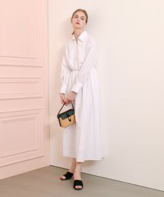 allureville / アルアバイル ミニ丈・ひざ丈ワンピース | 【LOULOU WILLOUGHBY】ボリュームギャザーシャツワンピース