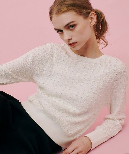 allureville / アルアバイル ニット・セーター | 【LOULOU WILLOUGHBY】パールスタッズプルオーバー | 詳細1