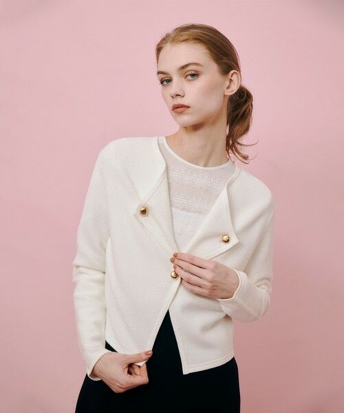 allureville / アルアバイル ニット・セーター | 【LOULOU WILLOUGHBY】ハーフW 2WAY ジャケット | 詳細1
