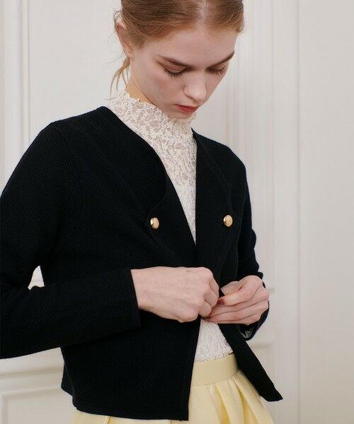 allureville / アルアバイル ニット・セーター | 【LOULOU WILLOUGHBY】ハーフW 2WAY ジャケット | 詳細11