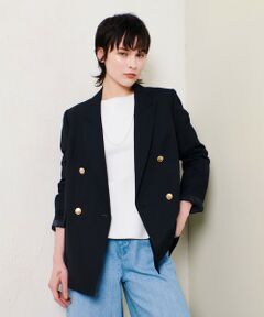 allureville / アルアバイル テーラードジャケット | シャークスキンダブルブレストジャケット