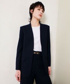 allureville / アルアバイル ノーカラージャケット | マットストレッチノーカラージャケット