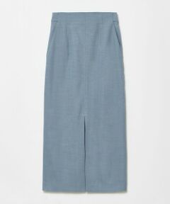 allureville / アルアバイル ミニ・ひざ丈スカート | デニムライクスリットスカート