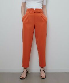 allureville / アルアバイル その他パンツ | ダブルクロスベルト付タックパンツ