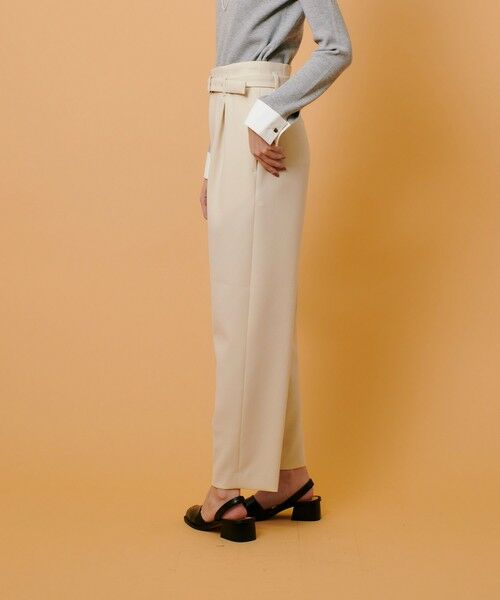 allureville / アルアバイル その他パンツ | ダブルクロスベルト付タックパンツ | 詳細2