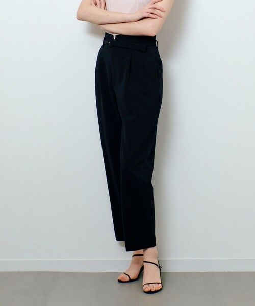 allureville / アルアバイル その他パンツ | ダブルクロスベルト付タックパンツ | 詳細17