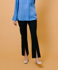 allureville / アルアバイル その他パンツ | ダブルクロスフロントスリットパンツ