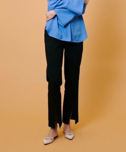 allureville / アルアバイル その他パンツ | ダブルクロスフロントスリットパンツ | 詳細1