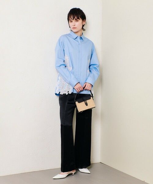 allureville / アルアバイル その他パンツ | アセテートサテンタックパンツ | 詳細9