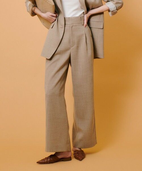 allureville / アルアバイル その他パンツ | リネンライクタックワイドパンツ | 詳細1
