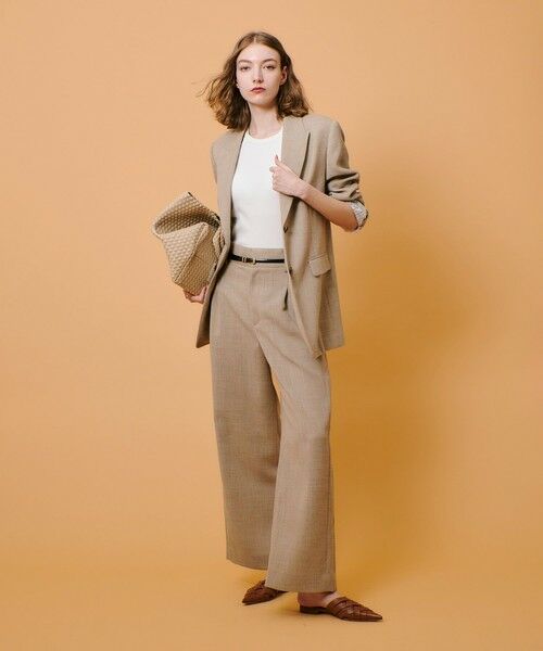 allureville / アルアバイル その他パンツ | リネンライクタックワイドパンツ | 詳細3