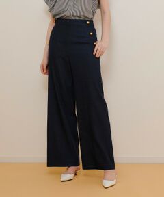 bluelea フロントステッチテーパードパンツ