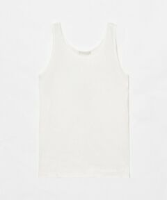 【allureville 2025 spring&summer】<br><br>春夏のスタイリングに欠かせない<br>ベーシックなテレコタンク。<br><br>”スポーティ”や”ヘルシー”がキーワードに上がる今期は、あえて肩を片方落としてタンクのストラップをのぞかせるようなレイドバックな肌みせスタイリングがおすすめです。<br><br><br>※照明の関係により、実際よりも色味が違って見える場合がございます。<br>またパソコン・スマートフォンなどの環境により、製品と画像のカラーが異なる場合もございます。<br>予めご了承ください。