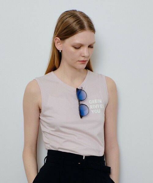 allureville / アルアバイル その他トップス | サイドロゴノースリーブTシャツ | 詳細12