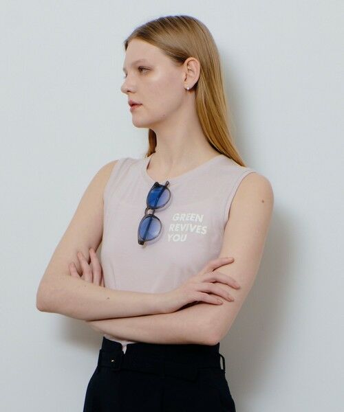 allureville / アルアバイル その他トップス | サイドロゴノースリーブTシャツ | 詳細13