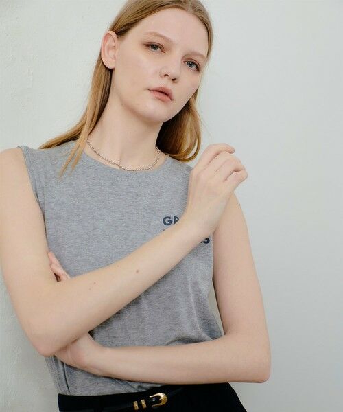 allureville / アルアバイル その他トップス | サイドロゴノースリーブTシャツ | 詳細19