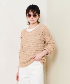 allureville / アルアバイル ニット・セーター | テープヤーンハンドニットプルオーバー