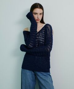 allureville / アルアバイル ニット・セーター | テープヤーンハンドニットプルオーバー