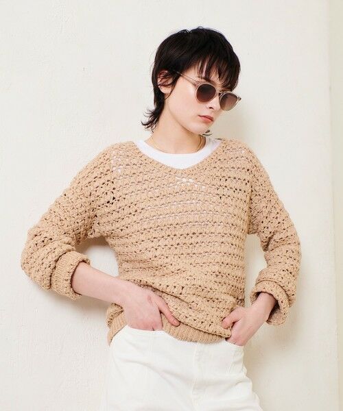 allureville / アルアバイル ニット・セーター | テープヤーンハンドニットプルオーバー | 詳細1