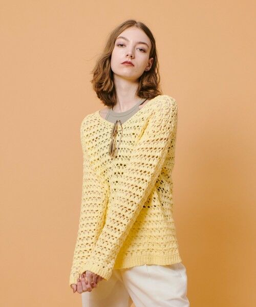 allureville / アルアバイル ニット・セーター | テープヤーンハンドニットプルオーバー | 詳細9
