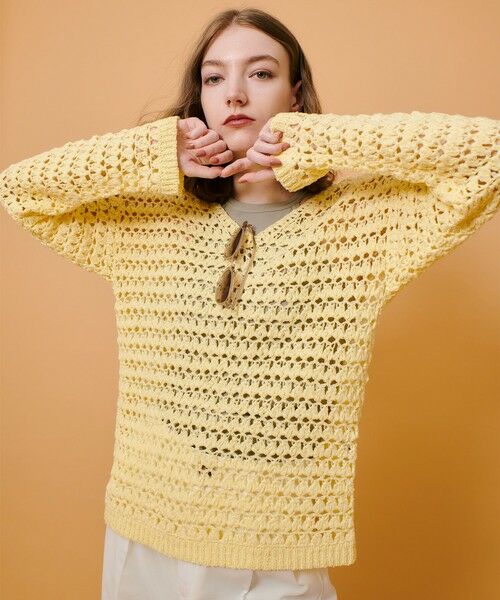 allureville / アルアバイル ニット・セーター | テープヤーンハンドニットプルオーバー | 詳細11