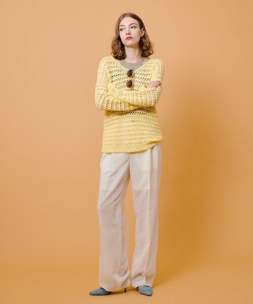 allureville / アルアバイル ニット・セーター | テープヤーンハンドニットプルオーバー | 詳細12