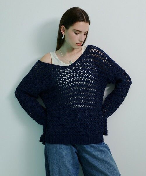 allureville / アルアバイル ニット・セーター | テープヤーンハンドニットプルオーバー | 詳細18