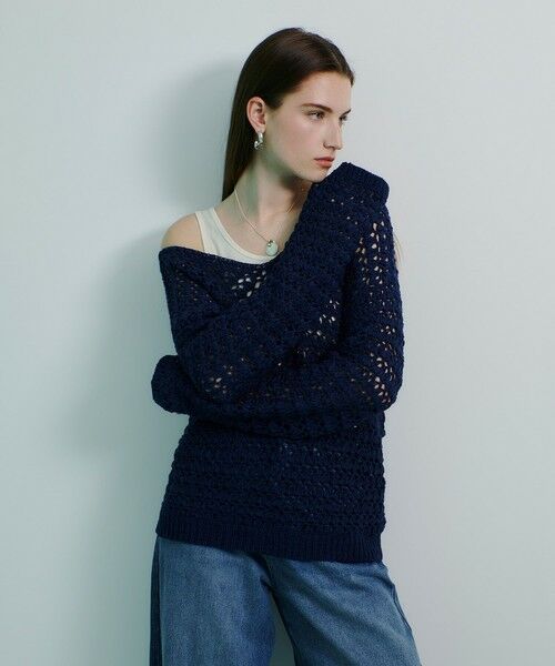 allureville / アルアバイル ニット・セーター | テープヤーンハンドニットプルオーバー | 詳細19