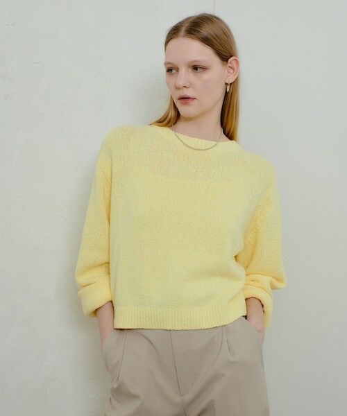 allureville / アルアバイル ニット・セーター | エアリーループバックスリットプルオーバー | 詳細6