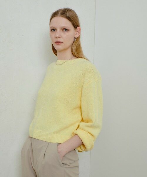 allureville / アルアバイル ニット・セーター | エアリーループバックスリットプルオーバー | 詳細7