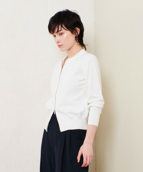 allureville / アルアバイル カーディガン・ボレロ | 布帛コンビニットブルゾン | 詳細2