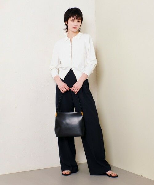 allureville / アルアバイル カーディガン・ボレロ | 布帛コンビニットブルゾン | 詳細5