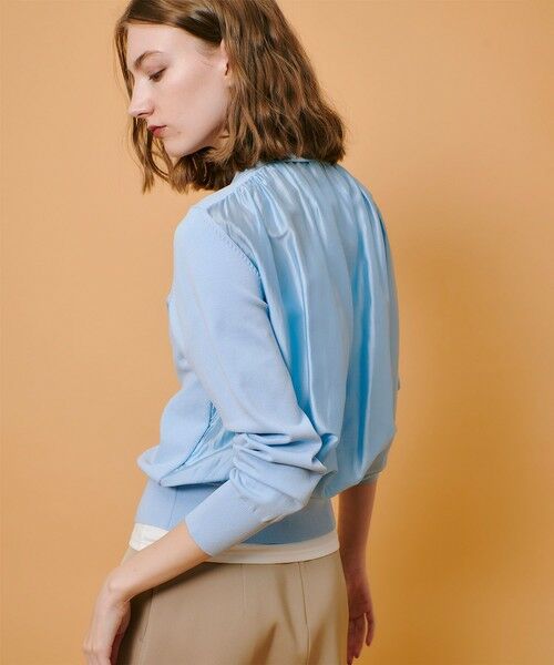 allureville / アルアバイル カーディガン・ボレロ | 布帛コンビニットブルゾン | 詳細10