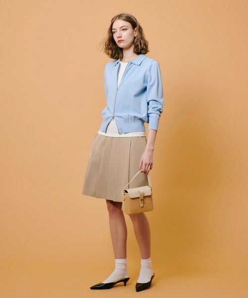 allureville / アルアバイル カーディガン・ボレロ | 布帛コンビニットブルゾン | 詳細12